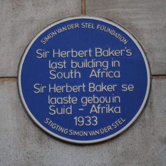 Sir Herbert Baker's last building in South Africa