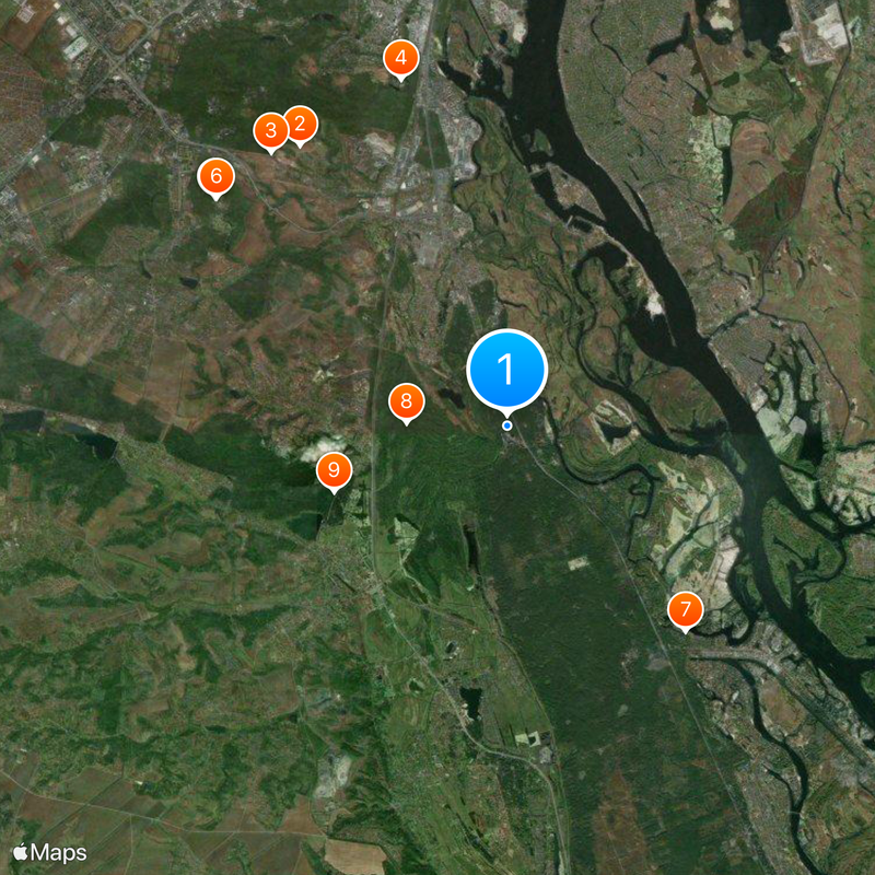 Koncha-Zaspa Map