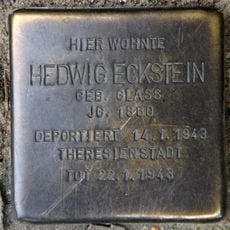 Stolperstein dedicated to Hedwig Eckstein