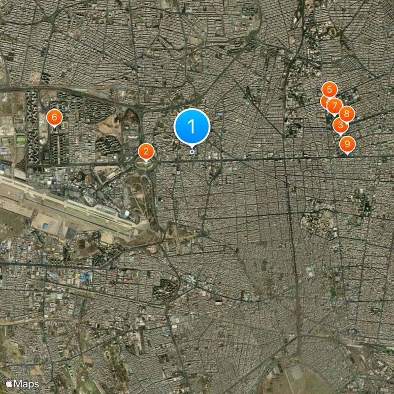 Sharif University of Technology Map
