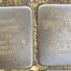 Stolperstein em memória de Lina Hadra