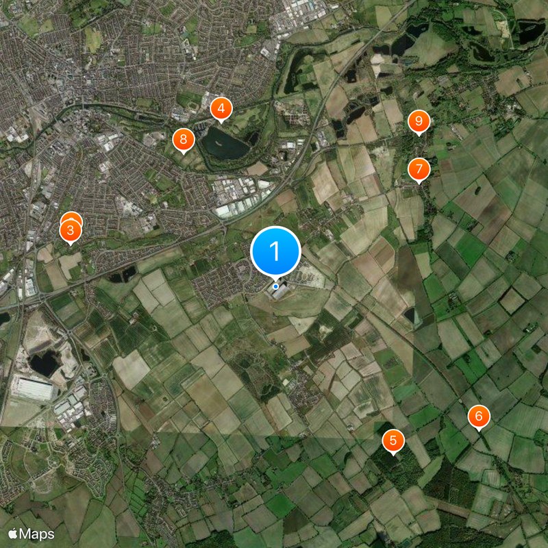 RAF Cardington Map