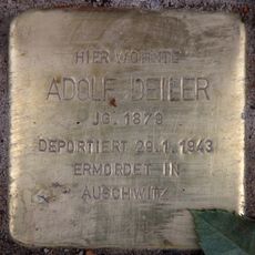 Stolperstein dedicated to Adolf Deiler