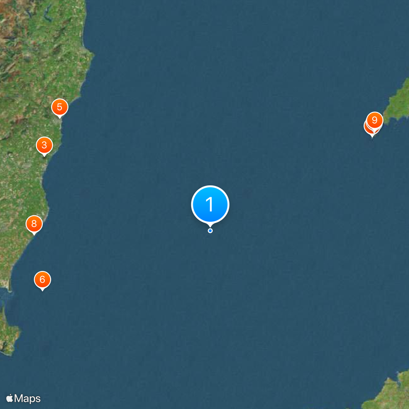 Kanał Świętego Jerzego Mapa