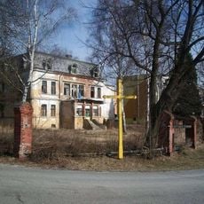 Kříž v Kaznějově v ulici Pod Továrnou