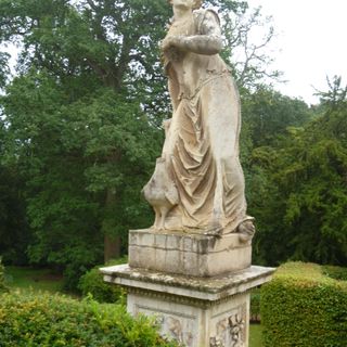 Sculpture Of Juno In Belvoir Castle Sculpture Garden (one Of Seven Statues)
