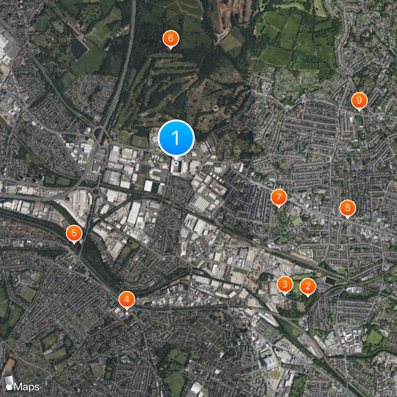 The Hawthorns Map