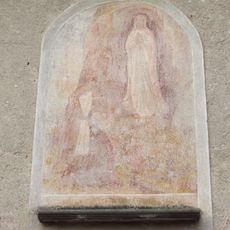 Catholic church building, mural, Work of art