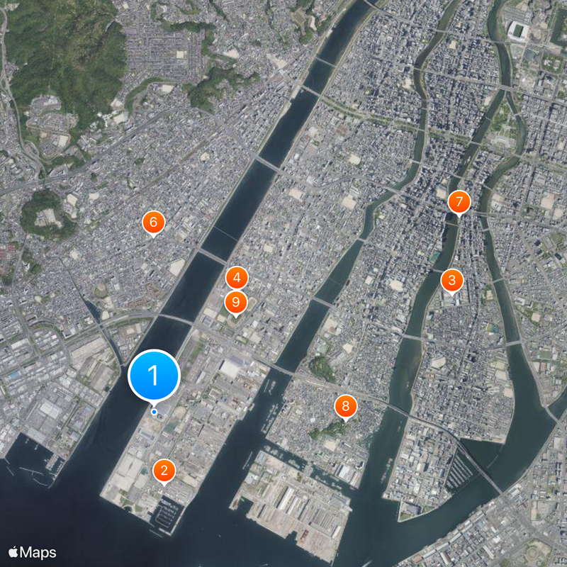 Hiroshima-Nishi Airport Map