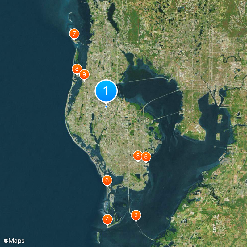Condado de Pinellas Mapa