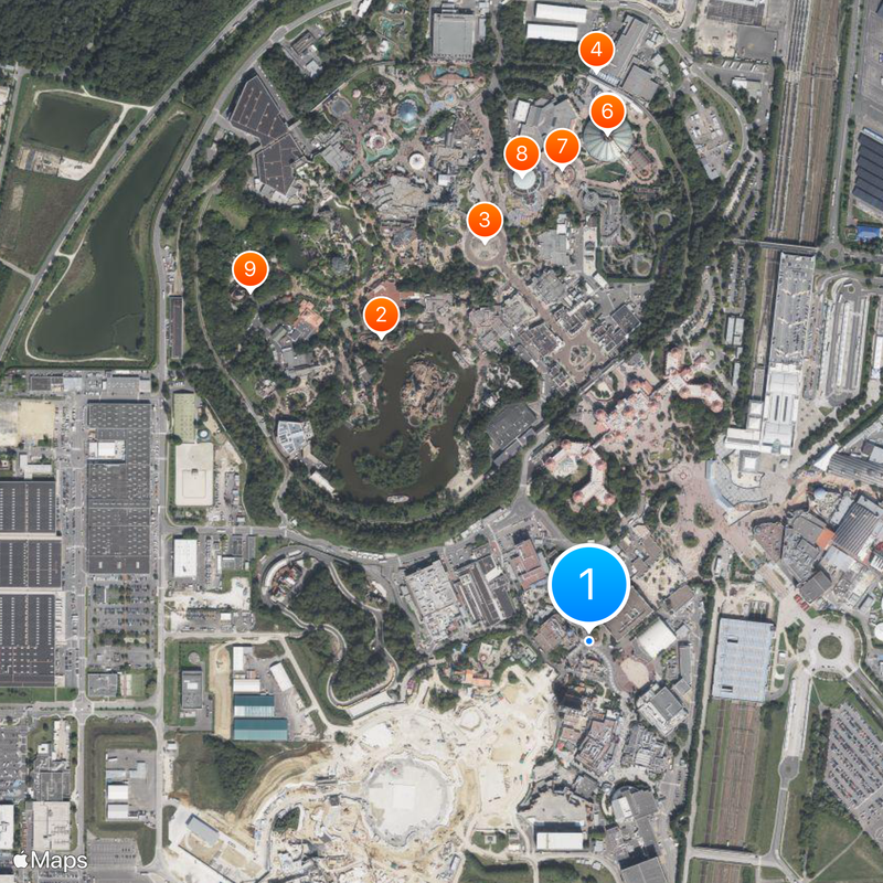 Disney Adventure World Mapa