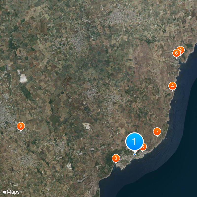 Santa Cesarea Terme Mappa