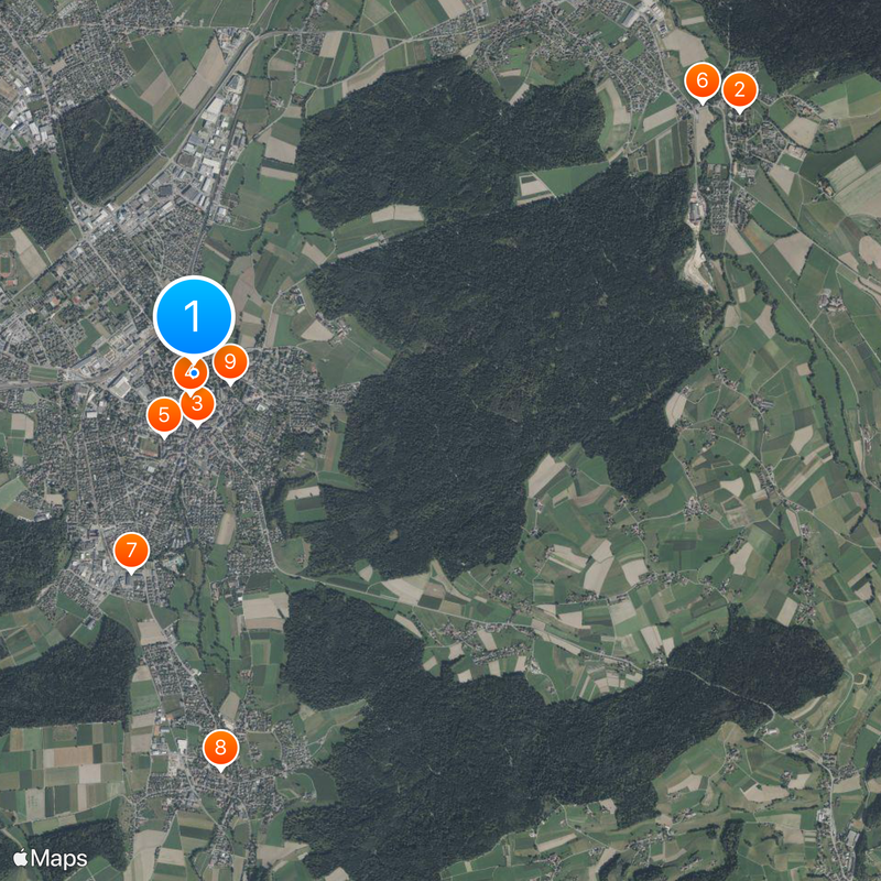 Langenthal Mapa