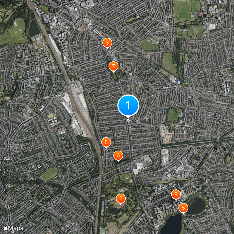 Harringay Mapa
