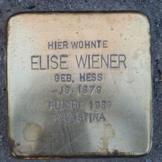 Stolperstein dedicated to Elise Wiener