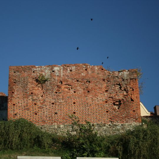 Remains of city walls in Sandomierz