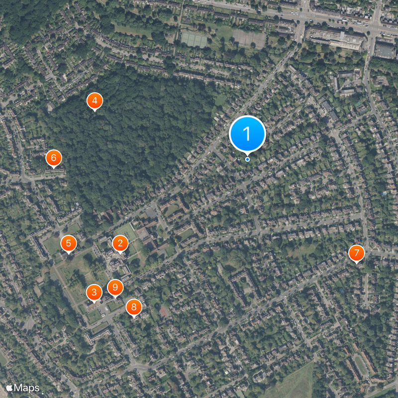 Hampstead Garden Suburb Map