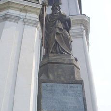 Socha svatého Cyrila na hoře Hostýn nad obcí Chvalčov