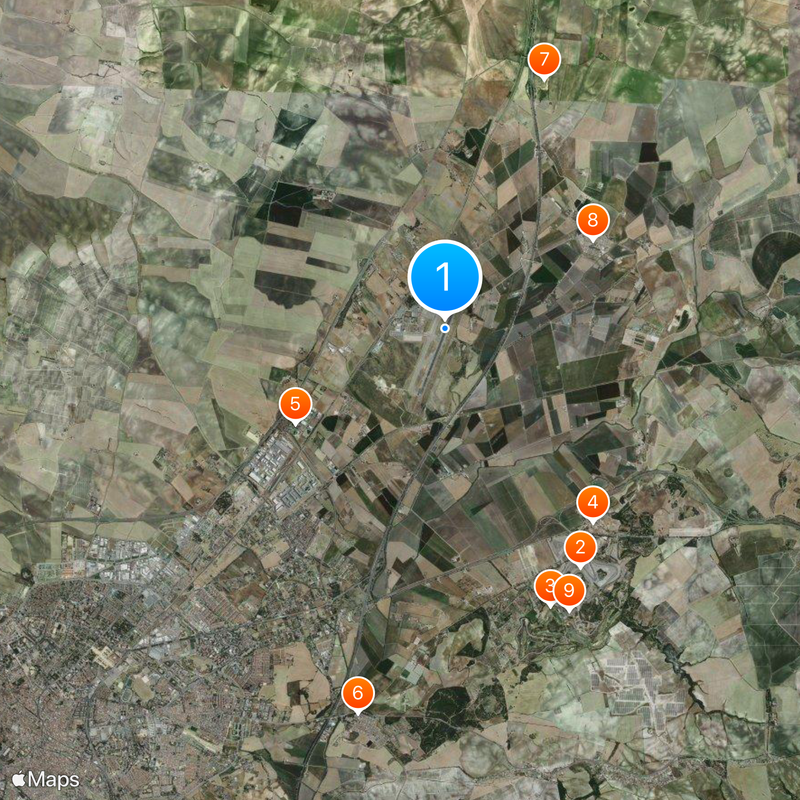 Jerez Airport Map