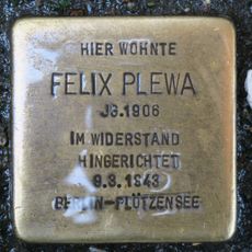 Stolperstein em memória de Felix Plewa