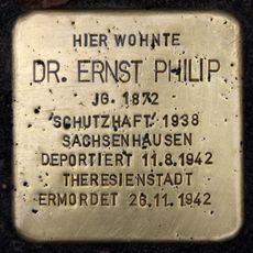 Stolperstein en memoria de Dr. Ernst Philip