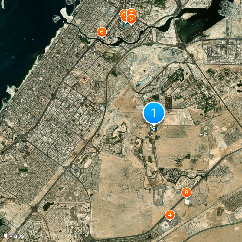 Deep Dive Dubai Map