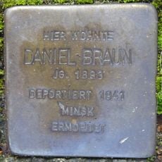 Stolperstein à la mémoire de Daniel Braun