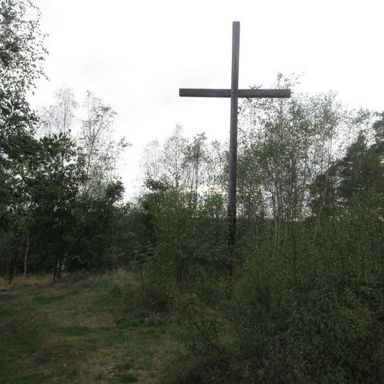Kříž na křížové cestě u Stříbra na vrcholu Křížového vrchu
