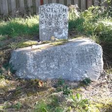 Pair of milestones on A483