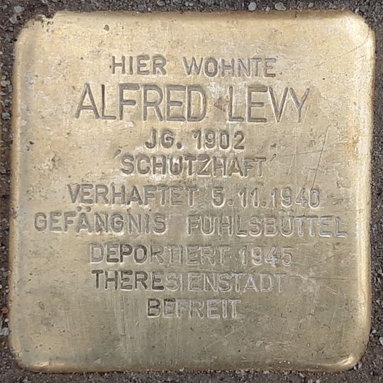 Stolperstein für Alfred Levy