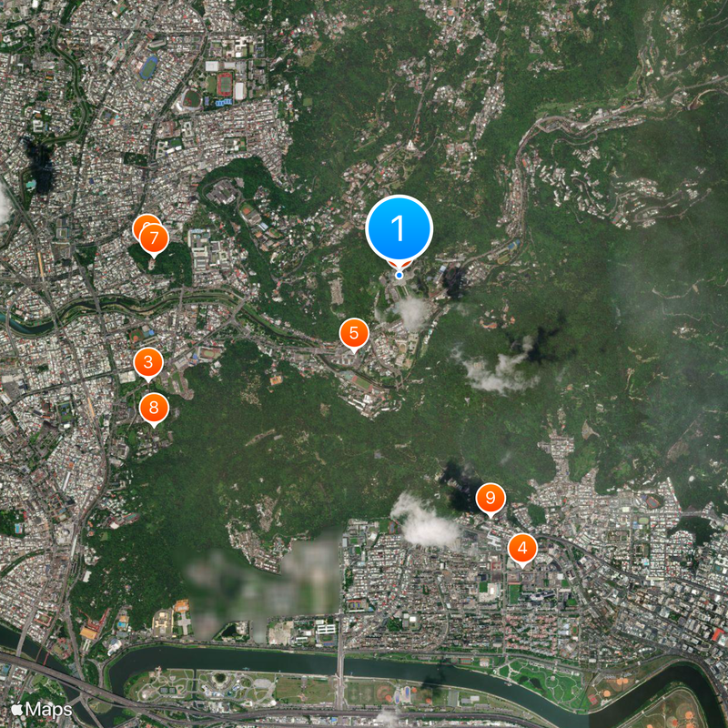 The Three Treasures of the Forbidden City Mappa