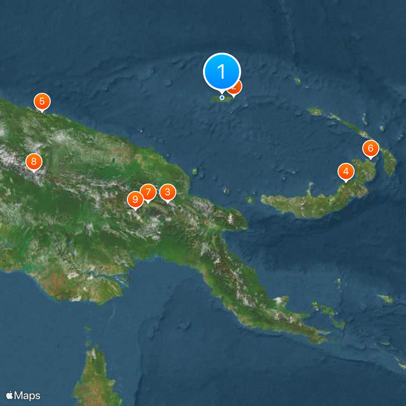 Admiralty Islands Map