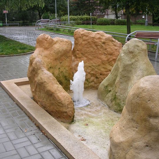 Kašna na Tilleho náměstí na Barrandově