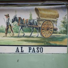 Ceramic panel of a tartane