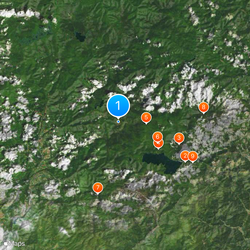 Mount Nikkō-Shirane Mapa