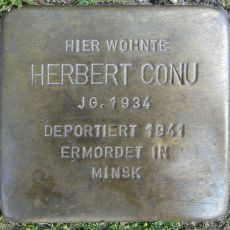 Stolperstein dedicated to Herbert Conu