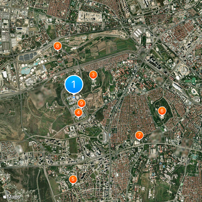 Palais présidentiel Carte