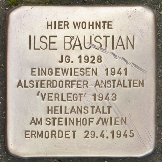 Stolperstein en memoria de Ilse Baustian