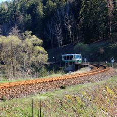 Železniční most přes Teplou severně od Dolnohamerského tunelu IV