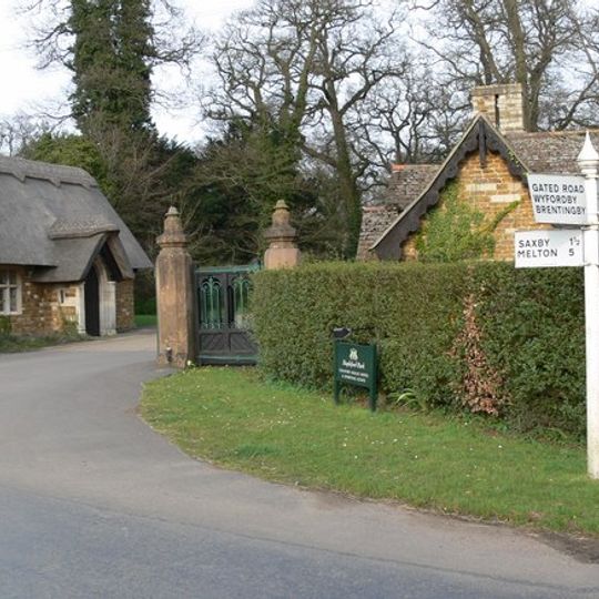 Gates And Gatepiers At West Entrance To Stapleford Park