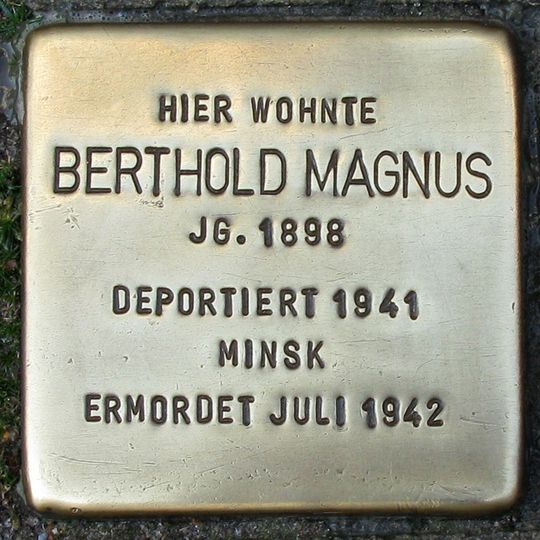 Stolperstein für Berthold Magnus
