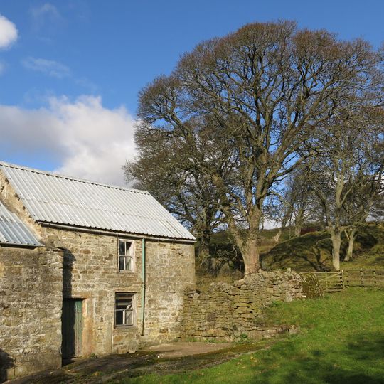 Farmhouse On North Bank Of Stotfield Burn, With Attached Outbuilding