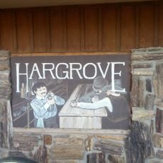 Mural of Hargrove Tavern at Billy The Kid Museum