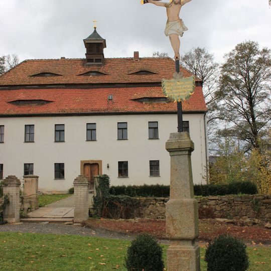 Betkreuz Bad Muskauer Straße, bei der katholischen Kapelle