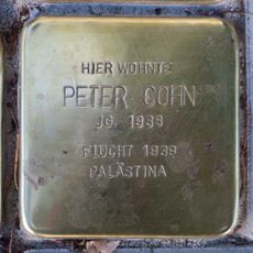 Stolperstein dedicated to Peter Cohn
