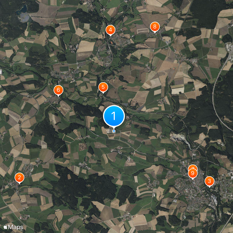 German Continental Deep Drilling Program Map