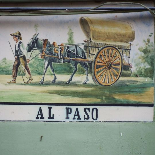 Ceramic panel of a tartane