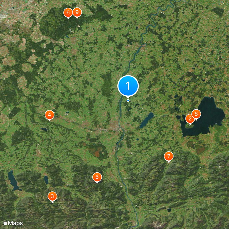 Circondario di Rosenheim Mappa