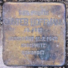 Stolperstein dedicated to Günter Hoffmann