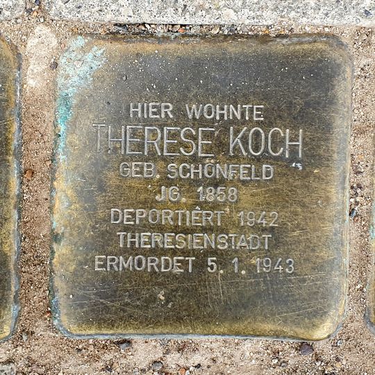Stolperstein dedicated to Hulda  Koch